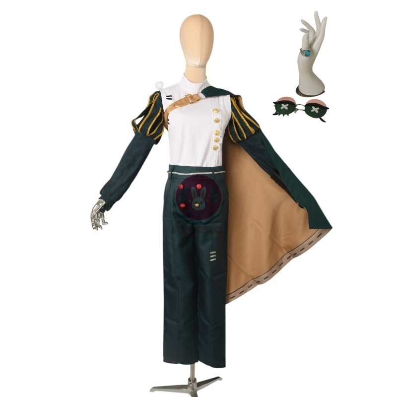 Azuiblc 第五人格 騎士 コスプレ衣装 ボタンメガネ付き コスチュームセット 演劇服 リチャード・スターリング 女性 レディース cosplay