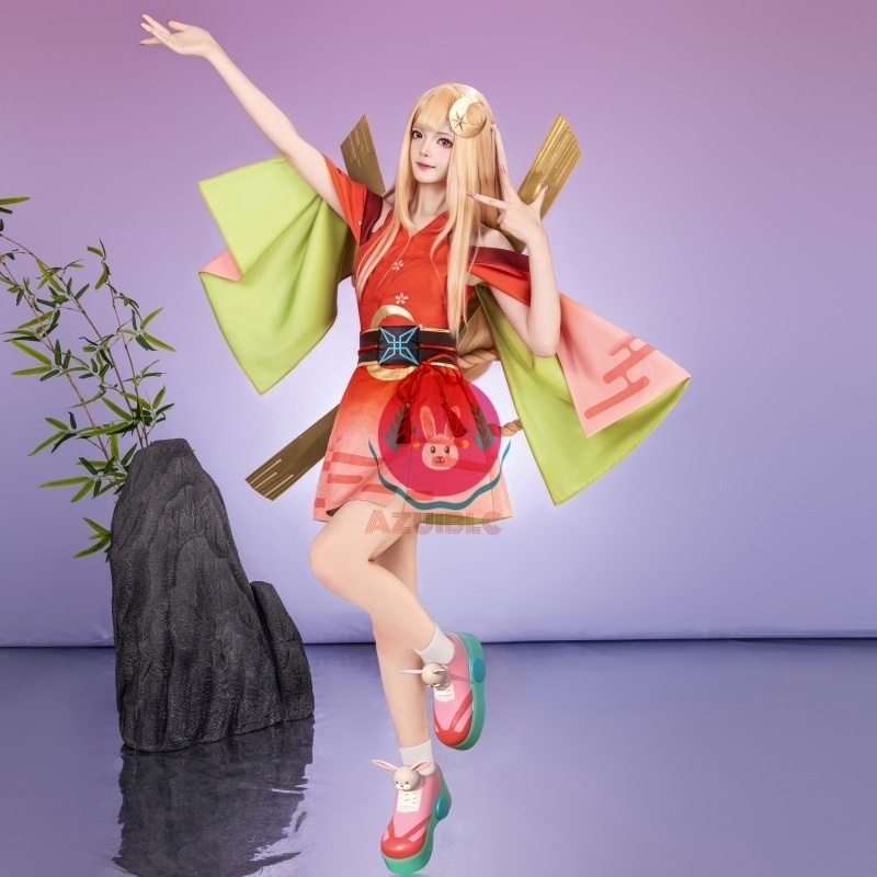 Azuiblc　超かぐや姫！ かぐや　和服　コスプレ衣装　コスチューム　舞台服