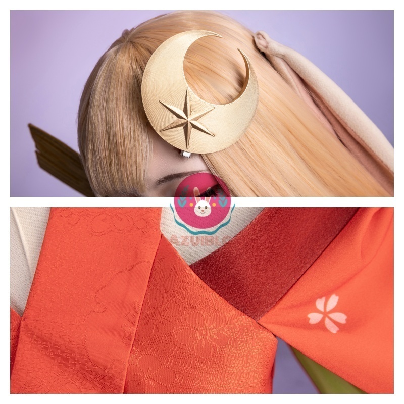 Azuiblc 超かぐや姫! かぐや 和服 コスプレ衣装 コスチューム 舞台服