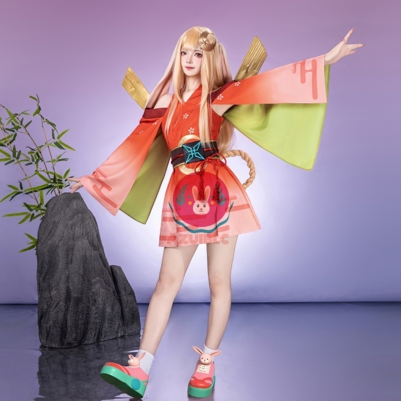 Azuiblc 超かぐや姫! かぐや 和服 コスプレ衣装 コスチューム 舞台服