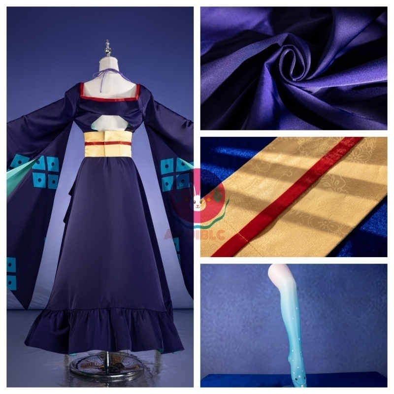 Azuiblc 超かぐや姫! 月見ヤチヨ コスプレ衣装 和服 コスチューム 舞台服