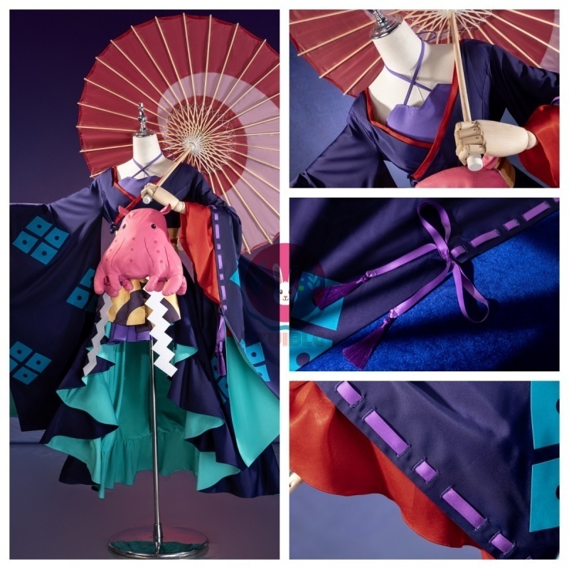 Azuiblc 超かぐや姫! 月見ヤチヨ コスプレ衣装 和服 コスチューム 舞台服