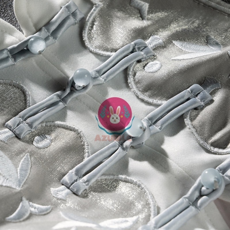 Azuiblc ゼンゼロ 葉瞬光 澄心境 コスプレ 衣装 尻尾付き 白 チャイナ服 コスチュームセット cosplay