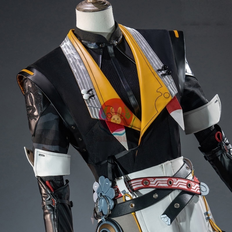 Azuiblc ゼンゼロ 葉釈淵 悪夢に縛られし者 コスプレ衣装 黒 コスチュームセット cosplay