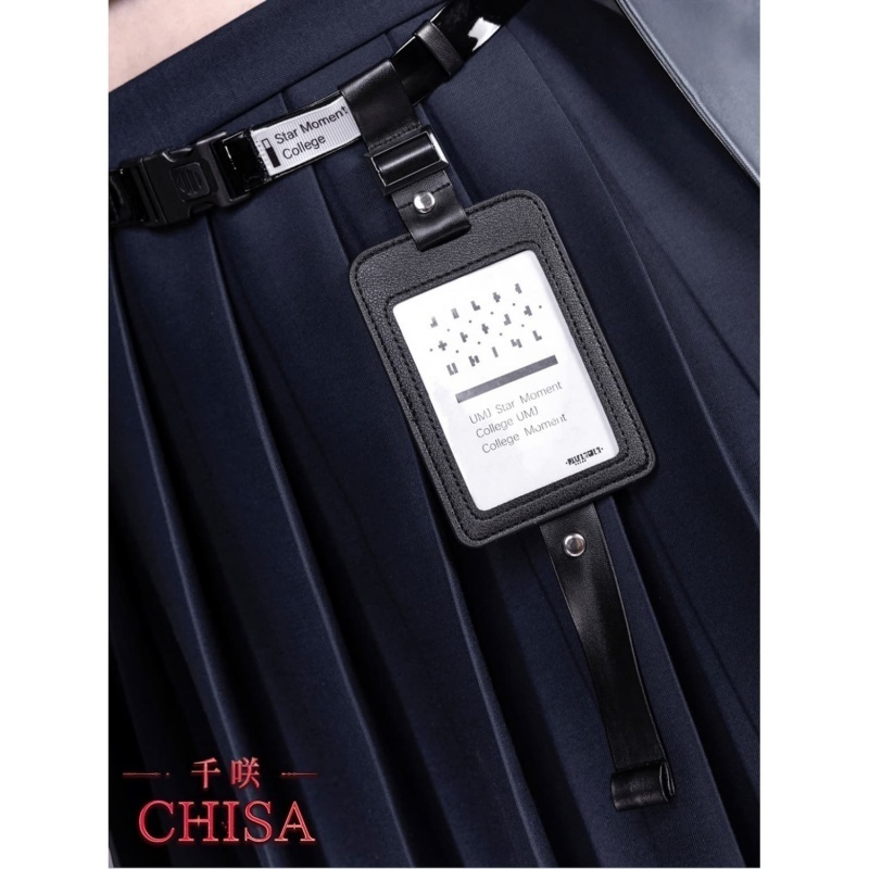 AZUIBLC 鳴潮 千咲 コスプレ衣装 ウィッグ付き ハット付き 朽葉千咲 黒海岸 JK 女子高生 コスプレ コスチュームセット