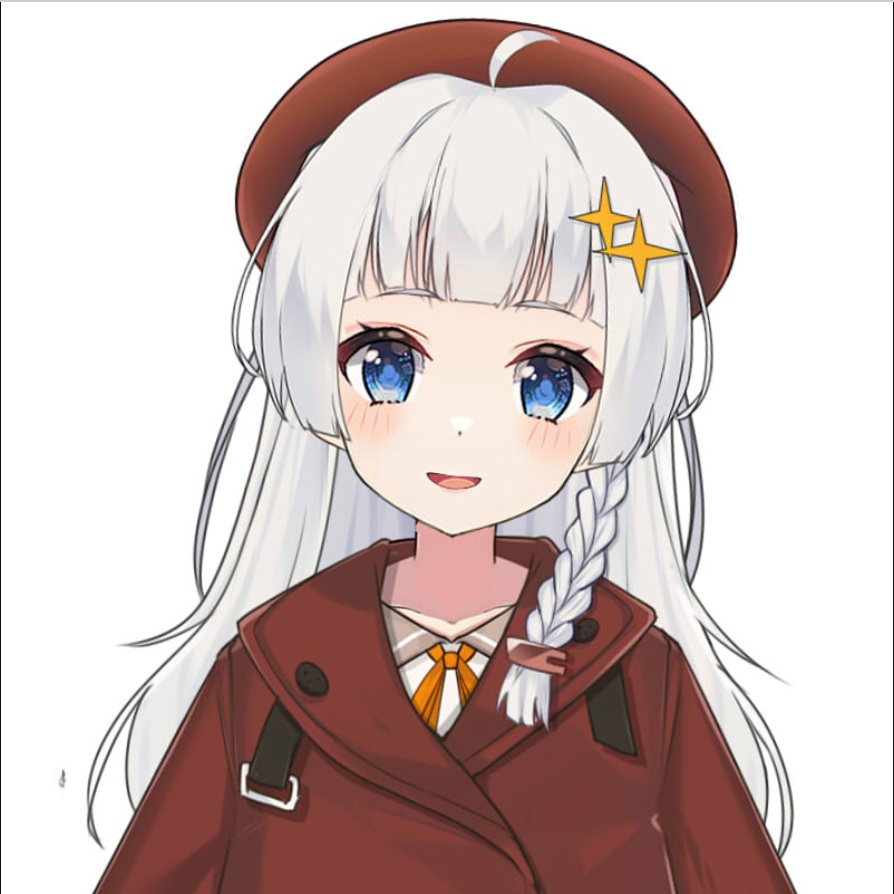 [Live2D] 白髪のかわいい女の子