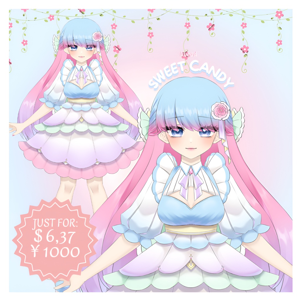 live2dモデル_VTS専用_汎用モデル_SWEET·CANDY