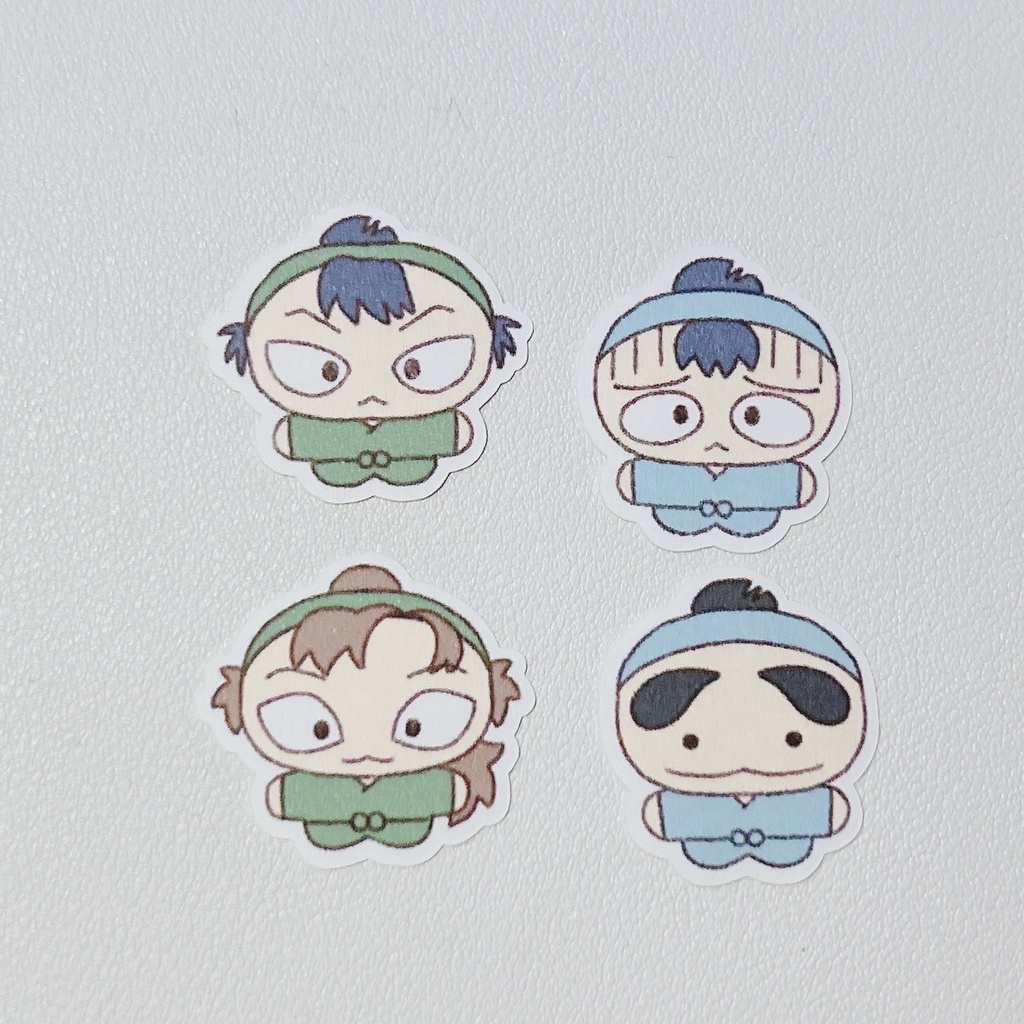 いろんな4人シール