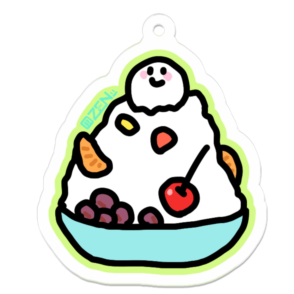 しろくま埋没くんアクリルキーホルダー