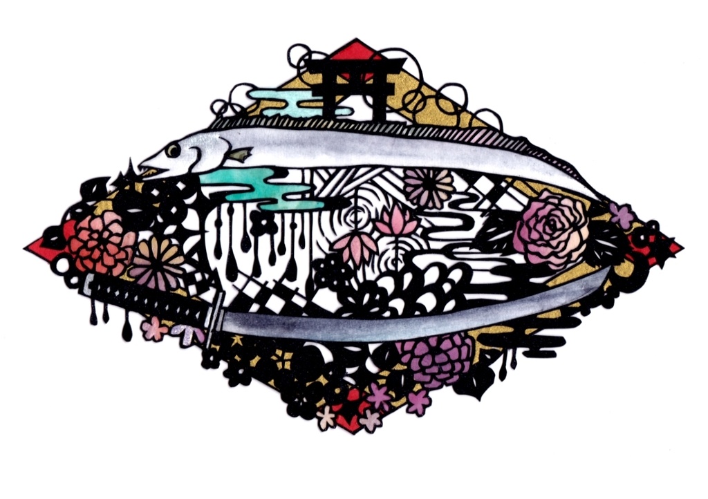 ポストカード(切り絵)