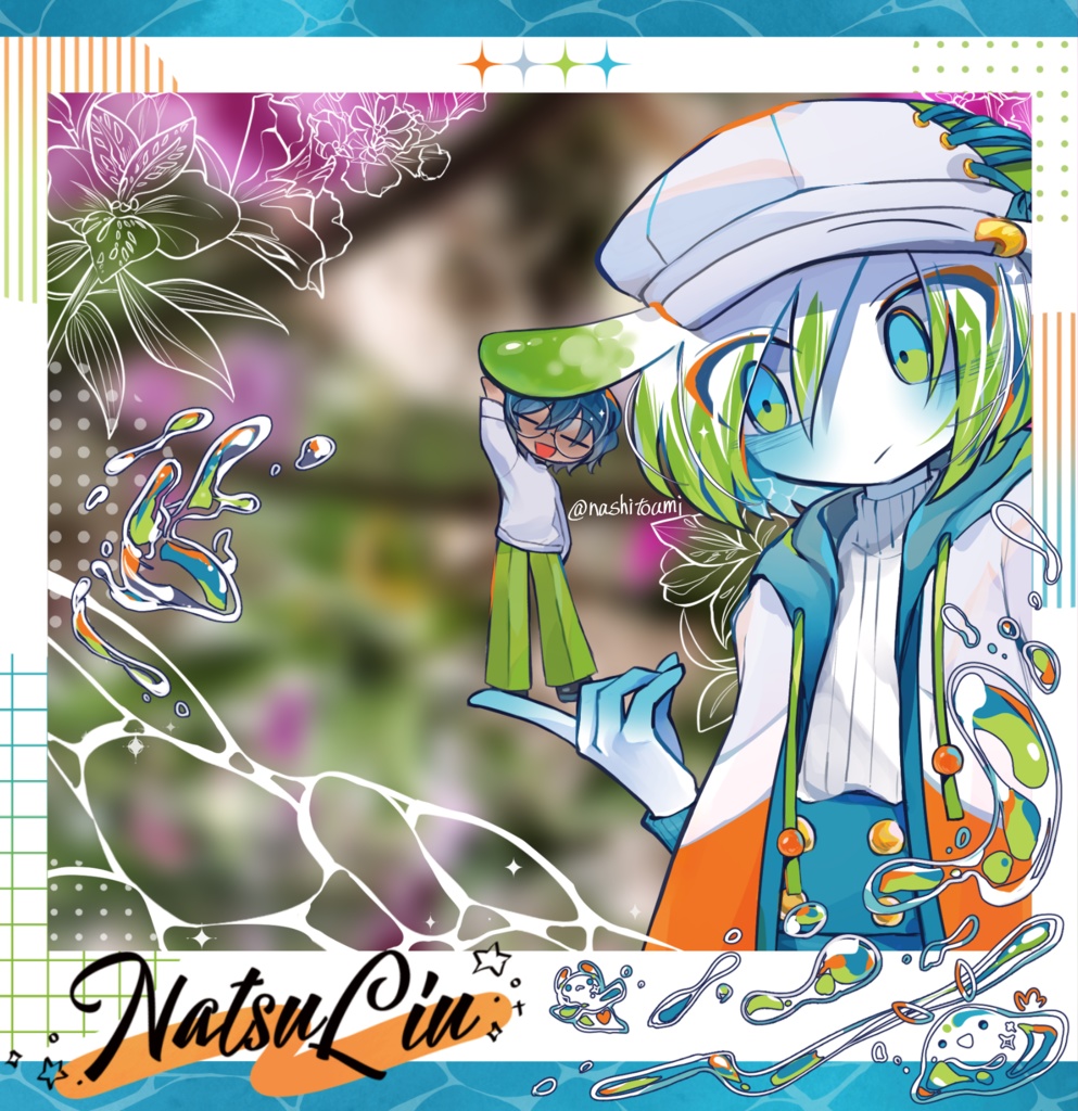 【リウ】ナツリウ自撮り風アクキー