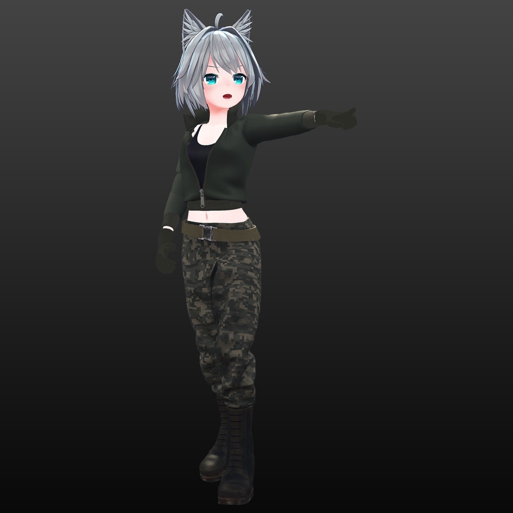 『ミリタリージャケット』衣装セット - 「ミーシェ」用