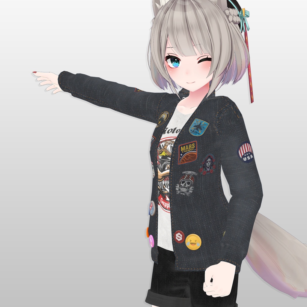 『ストリートジャケット』衣装セット - 「京狐」用