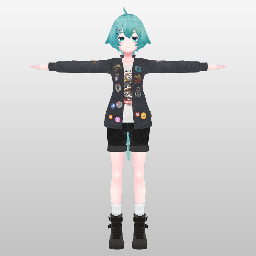 『ストリートジャケット』衣装セット - 「薄荷」用