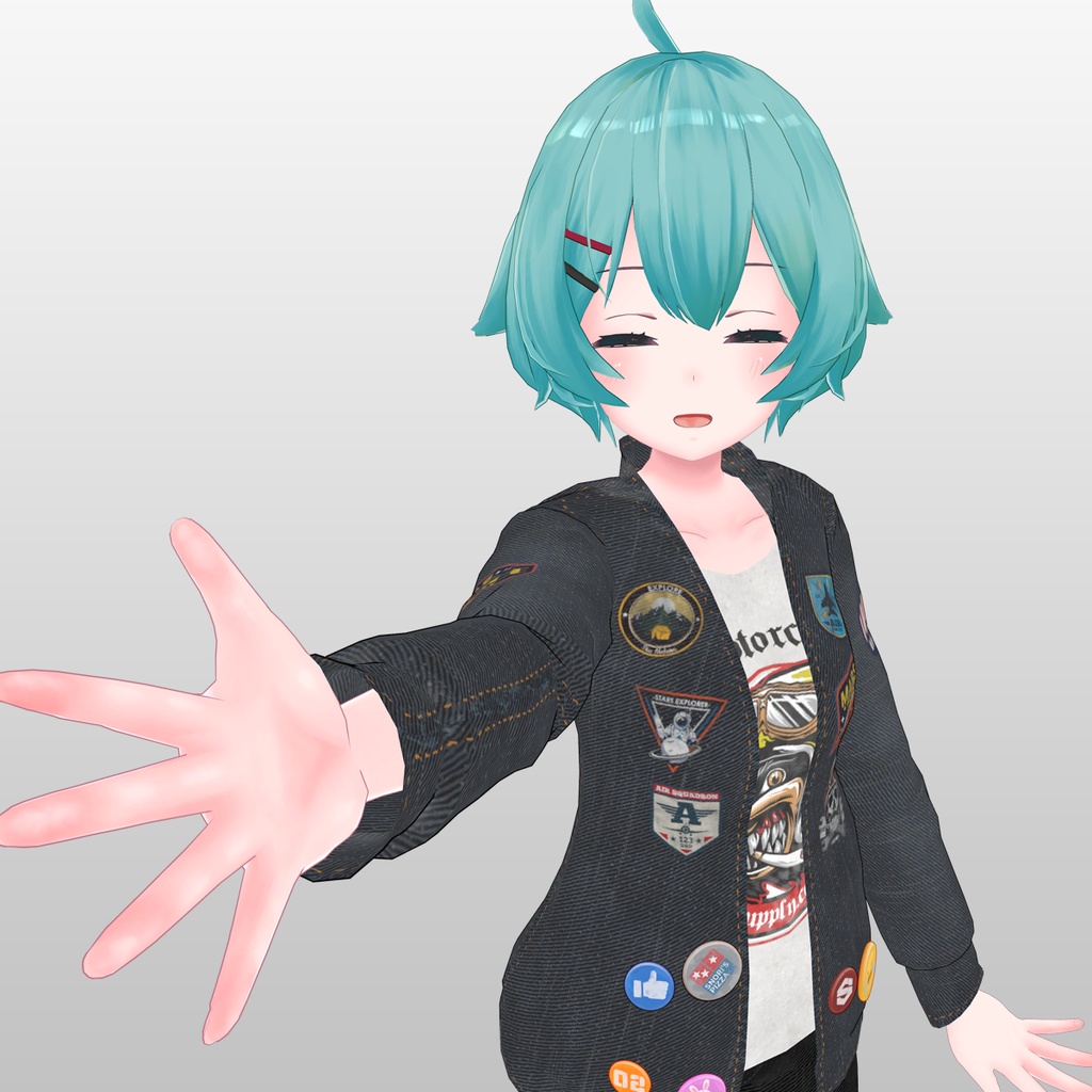 『ストリートジャケット』衣装セット - 「薄荷」用