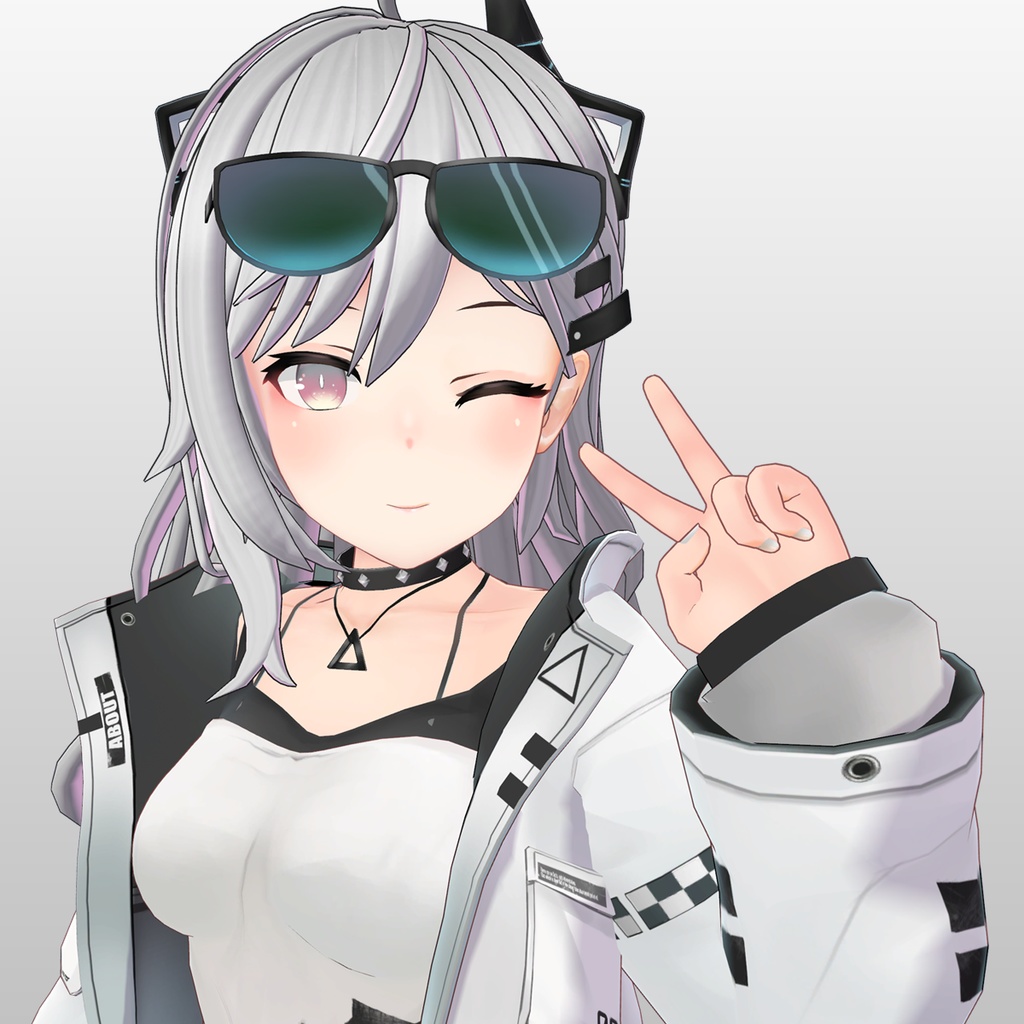 『ワンサイドロングヘアー』 - VRC用 A-TYPE