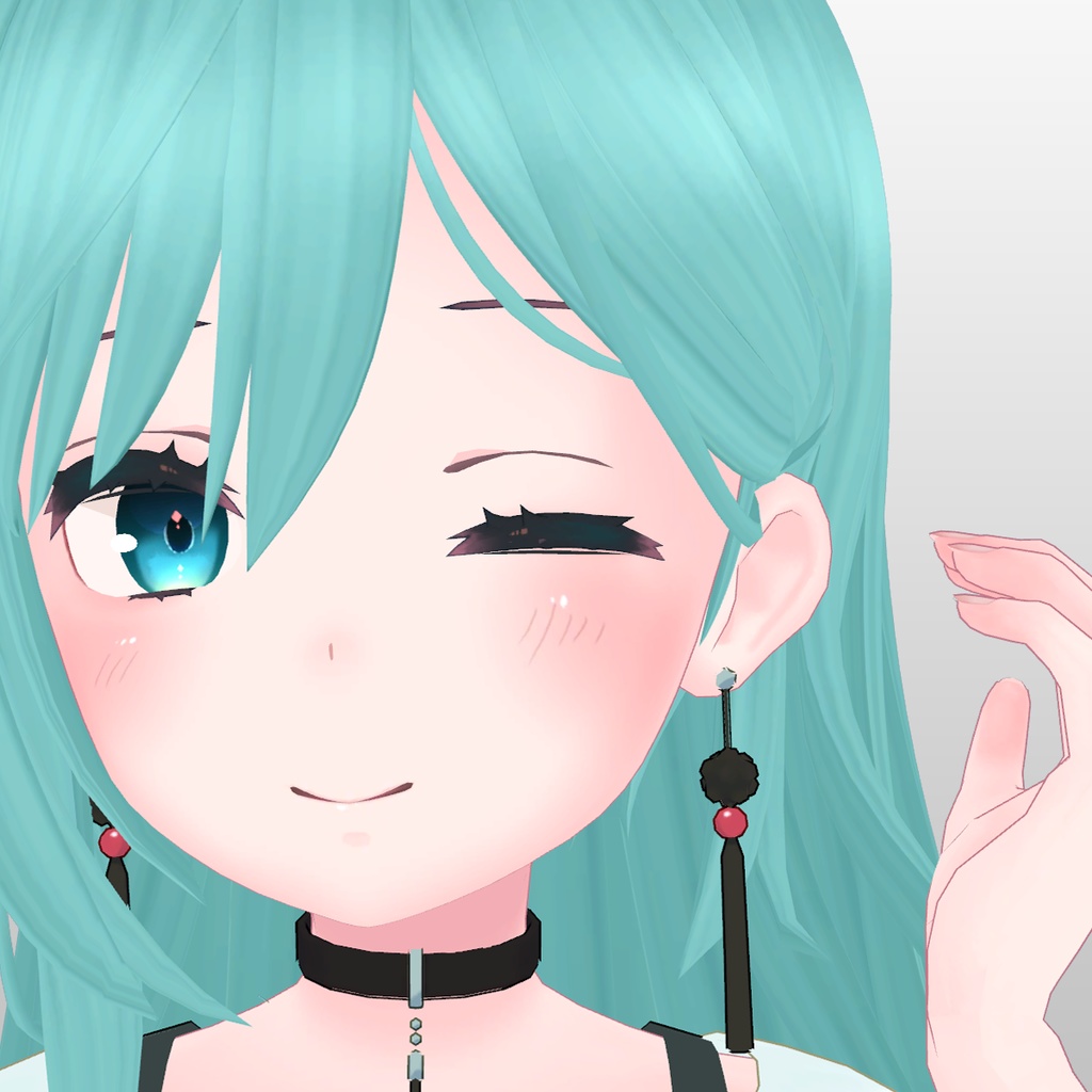 『ワンサイドロングヘアー』 - VRC用 A-TYPE