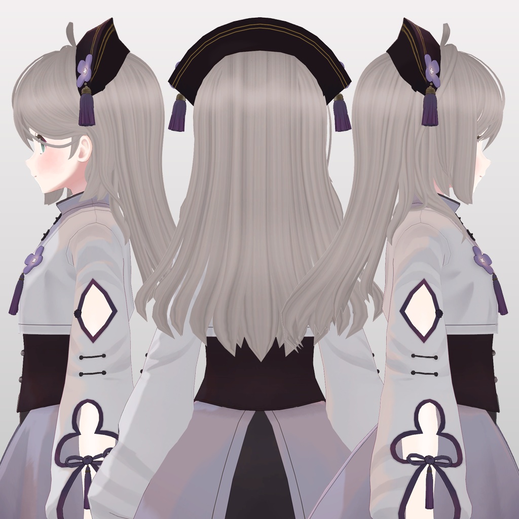 『ワンサイドロングヘアー』 - VRC用 B-TYPE