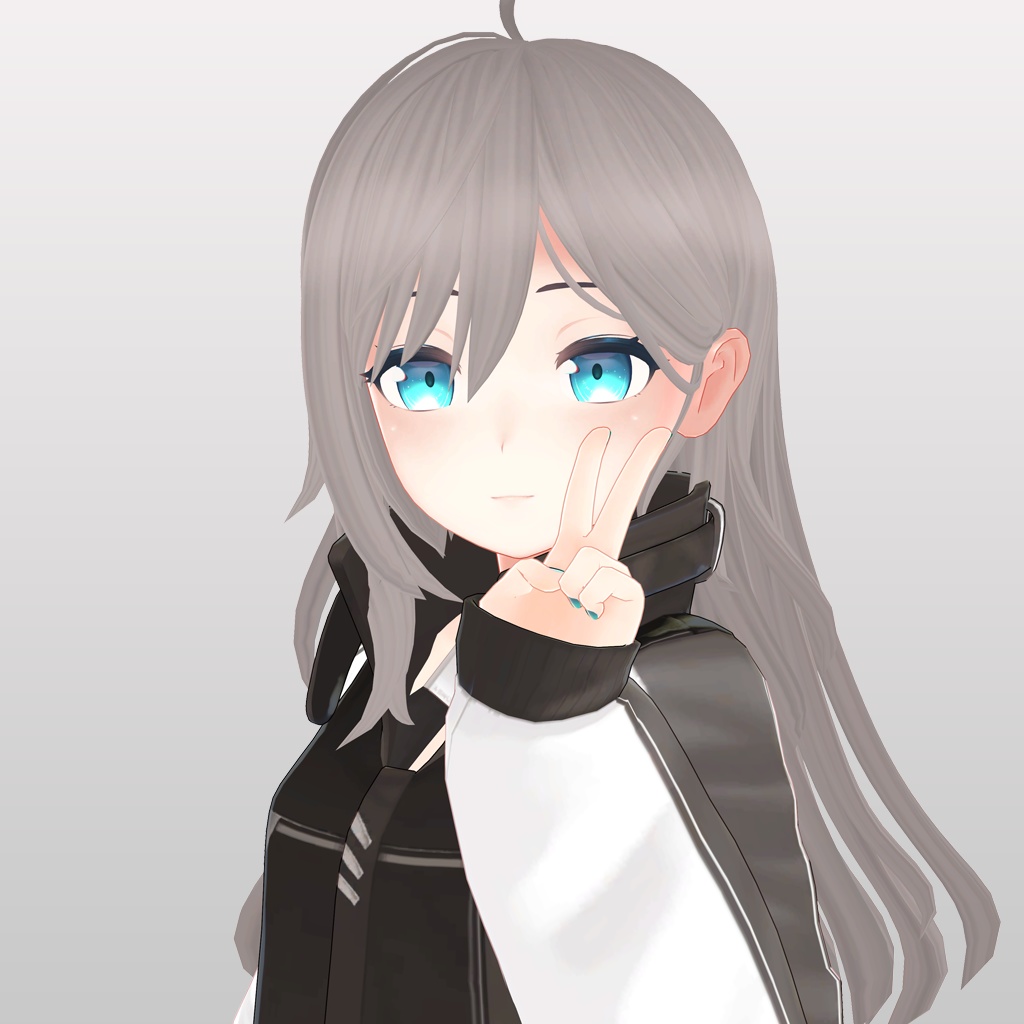 『ワンサイドロングヘアー』 - VRC用 B-TYPE