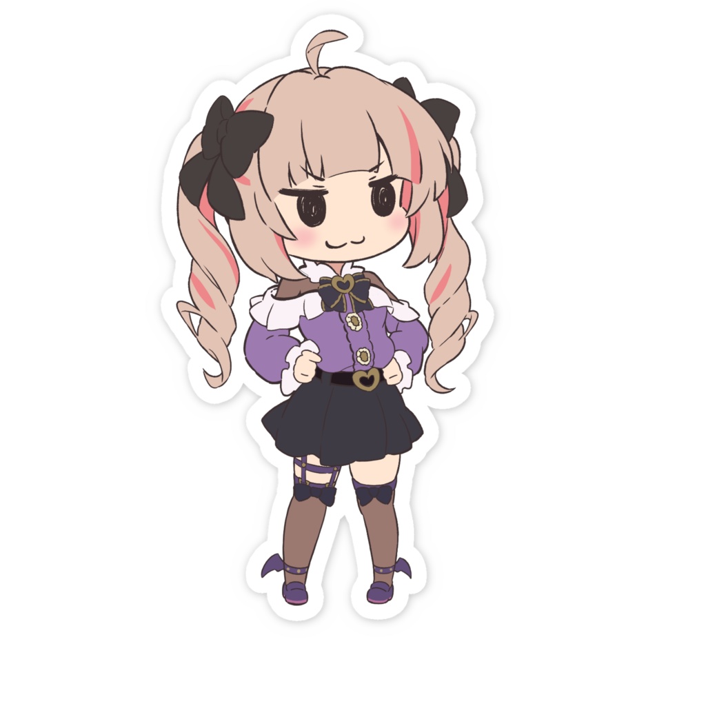 えっへん顔ステッカー 大