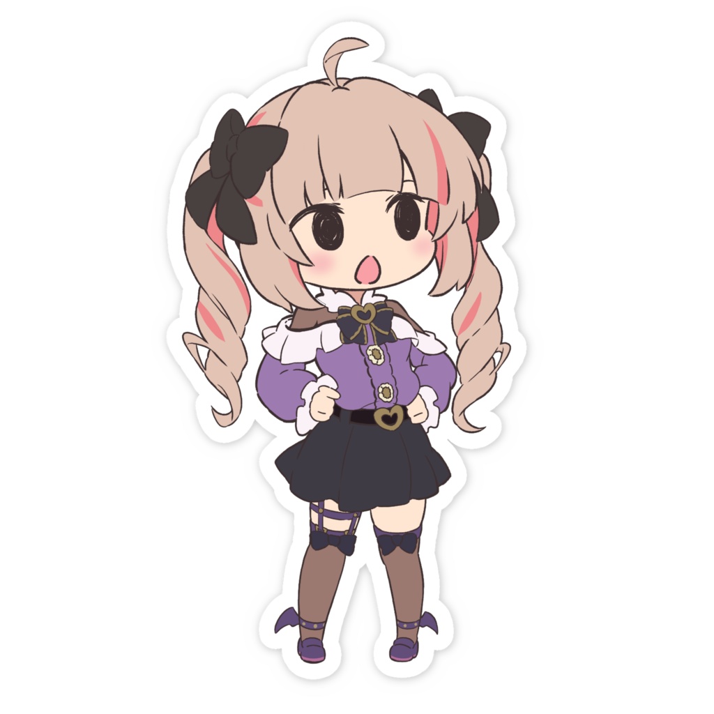 △口顔ステッカー 大