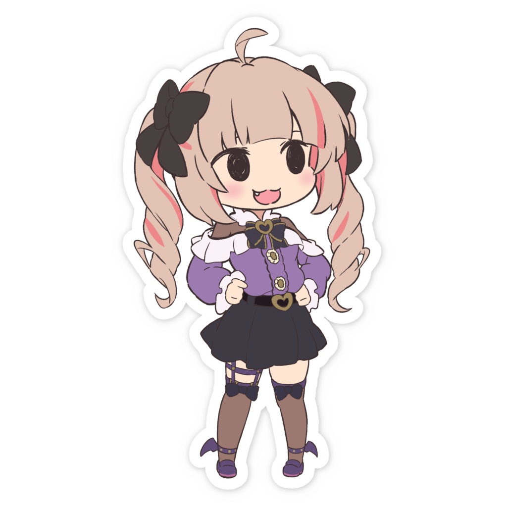 にっこり顔ステッカー 大