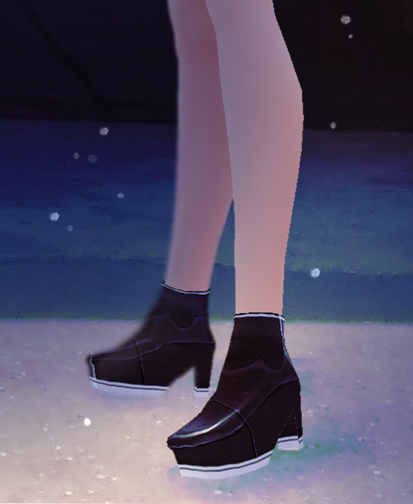 【VRoid】シンプルショートブーツ/Simple short boots