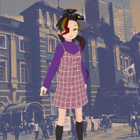 【VRoid】タイトキャミワンピ/Camisole dress