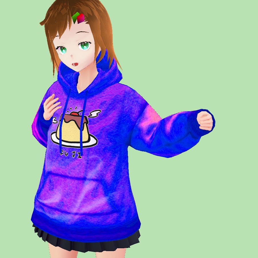 【VRoid】ふじプリンパーカー /Unique hoodie