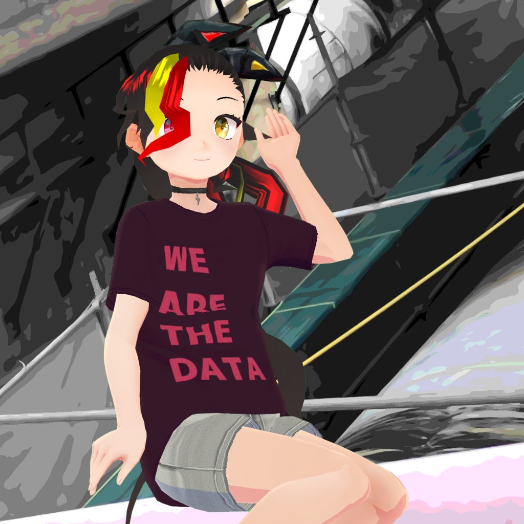 【VRoid】デカ英字Tシャツ /T-shirt with words