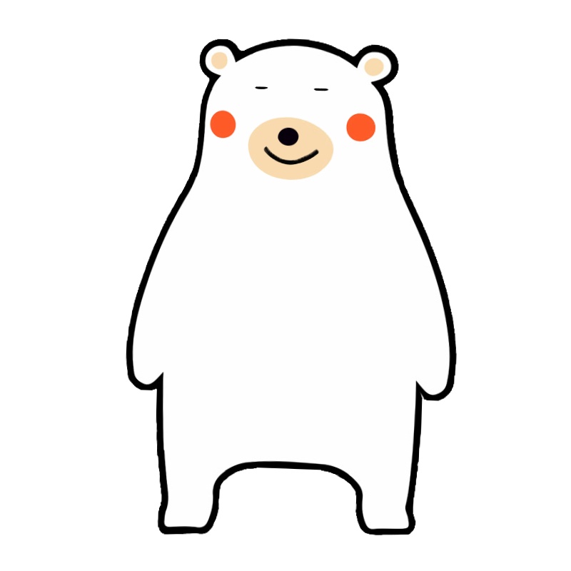 【FaceRig用アバター】【動物】シロクマ【vtuber】