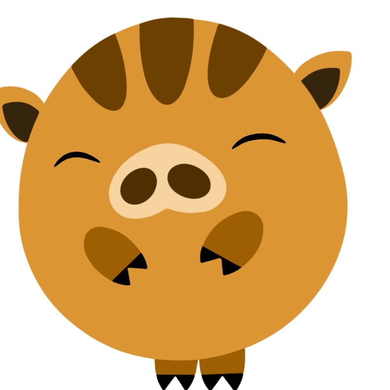 【FaceRig用アバター】【動物】イノシシ