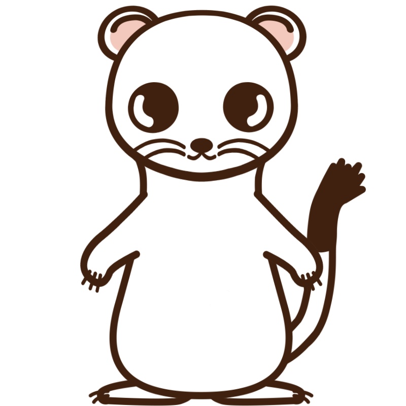 【バーチャルアバター】【動物】オコジョ