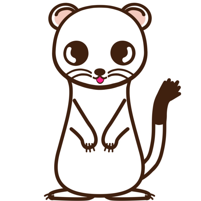 【バーチャルアバター】【動物】オコジョ