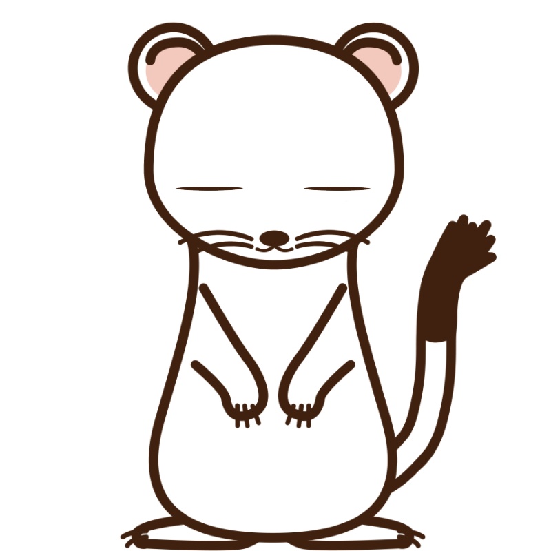 【バーチャルアバター】【動物】オコジョ