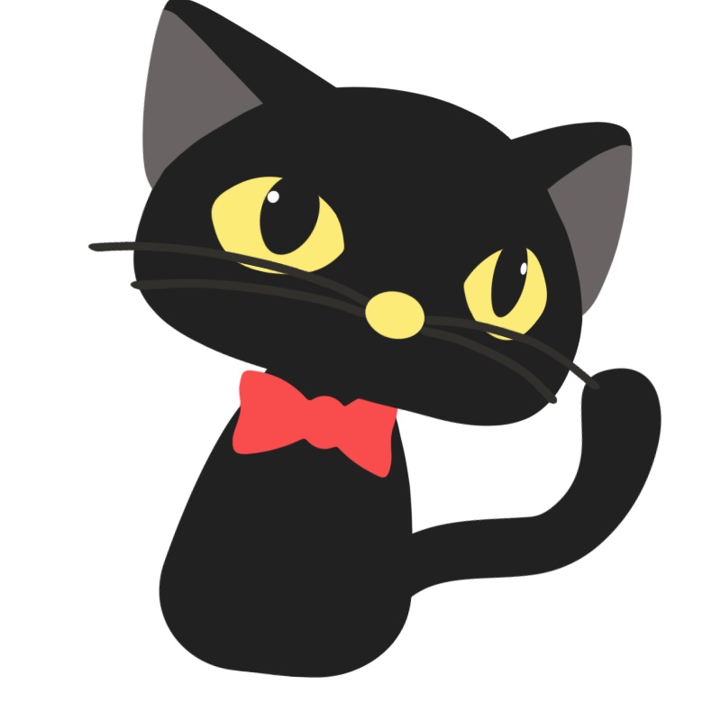 【FaceRig用アバター】【動物】黒猫