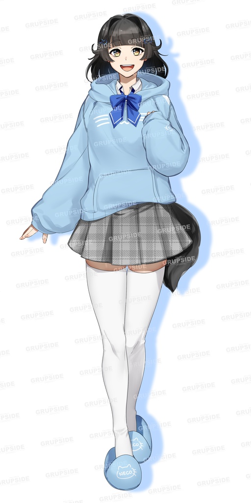 【IRIAM用アバター】【キャラクター】猫系女子高校生【ライバー】【限定1名様】