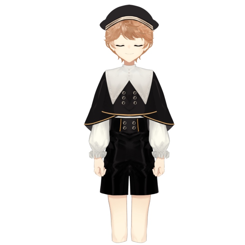 【FaceRig用アバター】【キャラクター】帽子をかぶった少年(半身モデル) 【限定1名販売】