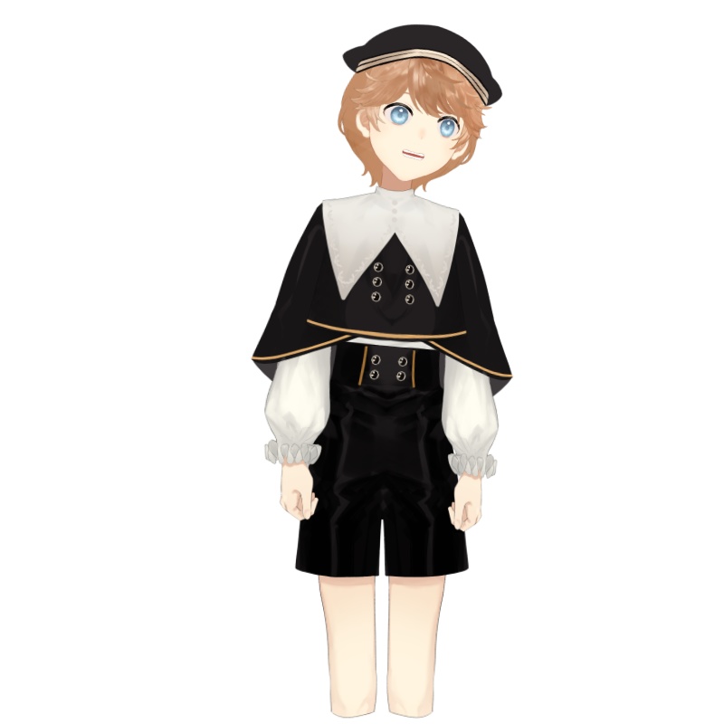 【FaceRig用アバター】【キャラクター】帽子をかぶった少年(半身モデル) 【限定1名販売】