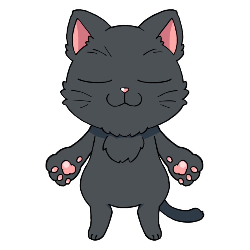 【バーチャルアバター】【動物】クロネコ