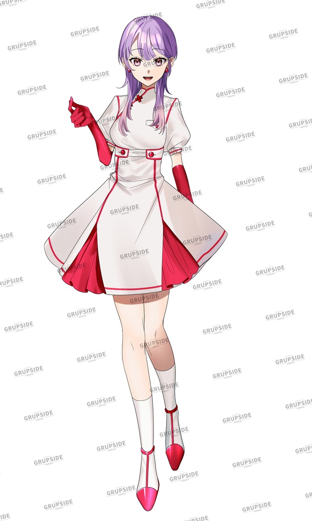 【IRIAM用アバター】【キャラクター】白衣の天女【ライバー】【限定1名様】