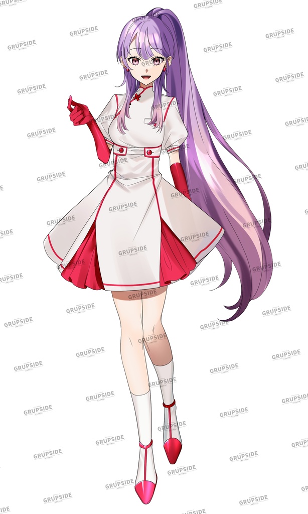 【IRIAM用アバター】【キャラクター】白衣の天女【ライバー】【限定1名様】