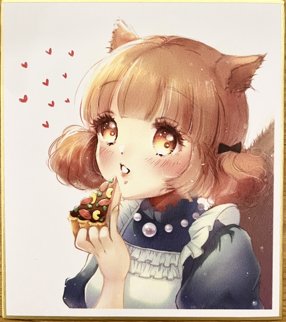 リスみみちゃんデジタルミニ色紙