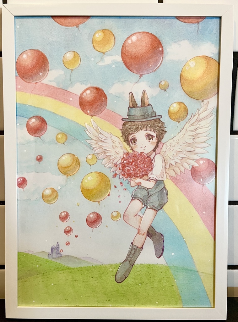 額装作品「待ってる」