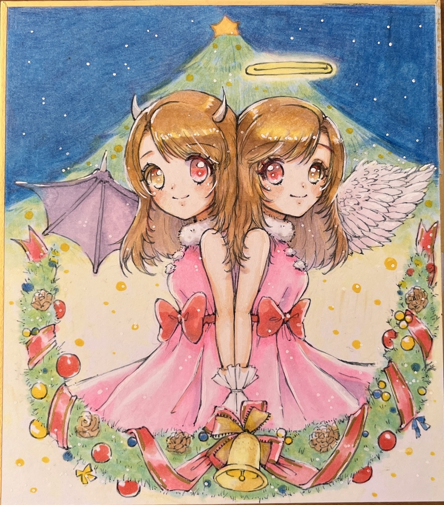 ミニ色紙「二人の讃美歌」