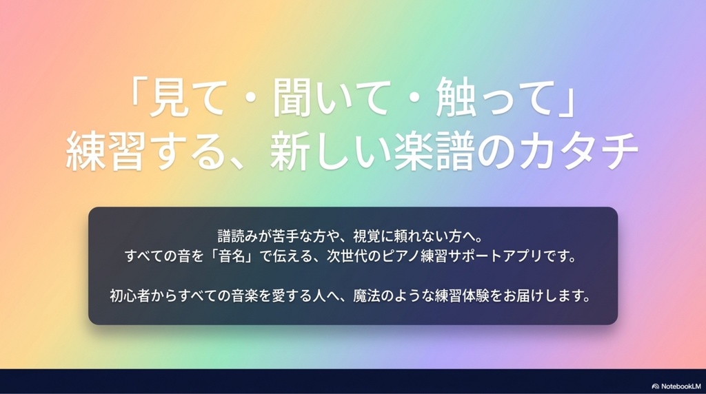 【モニター価格・プレリリース版】VoiceScorePracticeアプリ2026年5月分利用パスワード(アクセシビリティ対応の音楽学習サポートツール・アンケート協力のお願い)