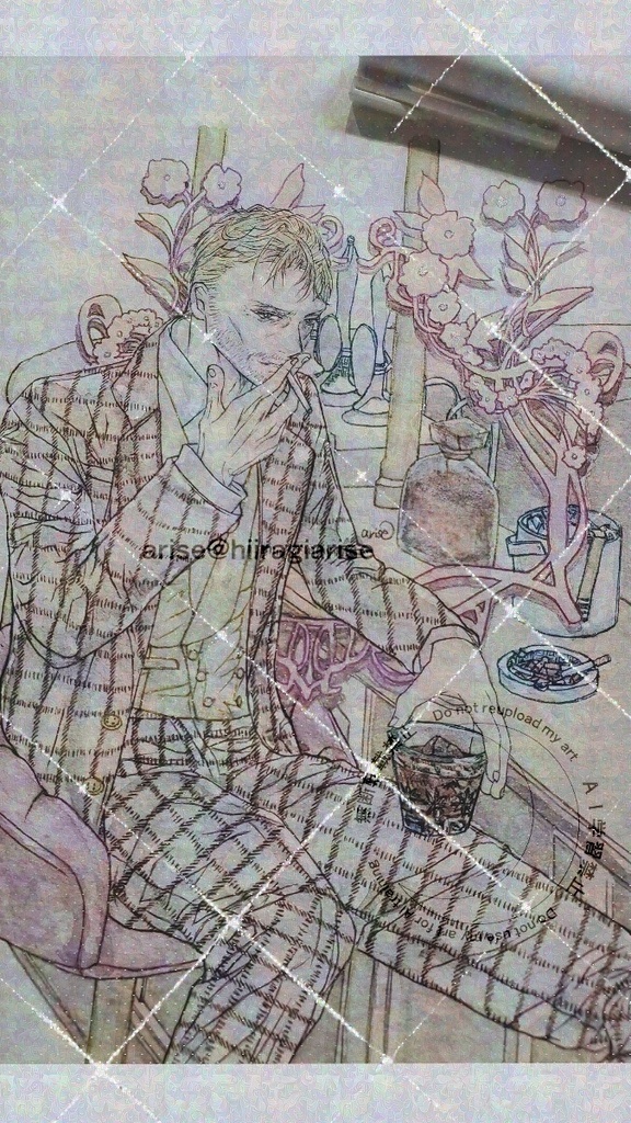 『お酒擬人化』フレームレス