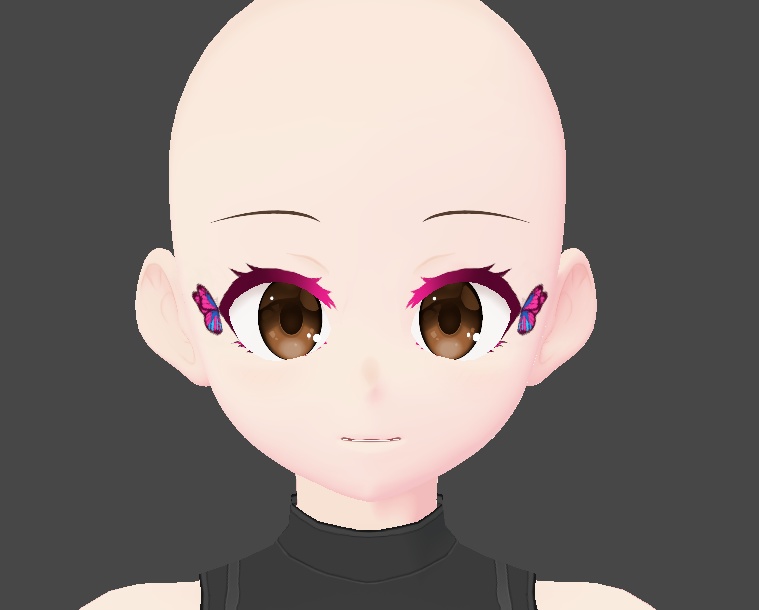 VROID butterfly eyeliner