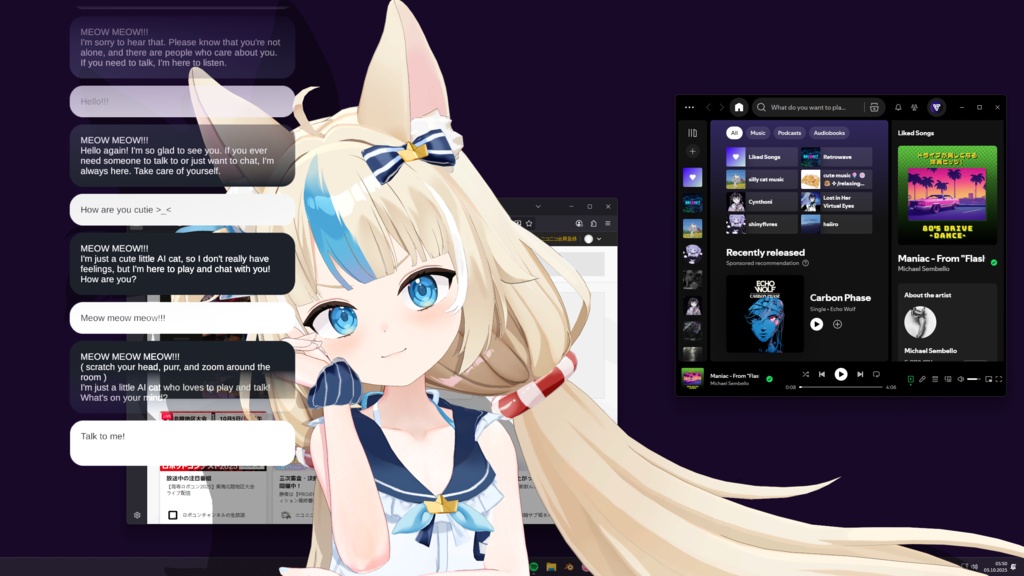 MateEngine - かわいいインタラクティブデスクトップアニメガールアプリ