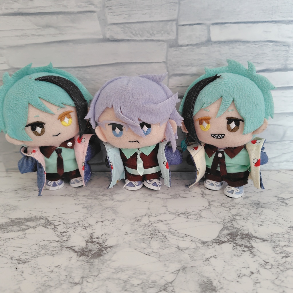 フード付デニムジャケット✕キノコ柄